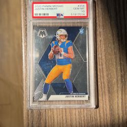 Justin Herbert Rookie Card - PSA 10
