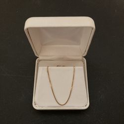 Solid 14k Yellow Gold Italian box Chain