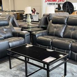 , Black Reclining Living Room Set/ Sofa And Loveseat/ Couches/ Financing Options,  Delivery Available 