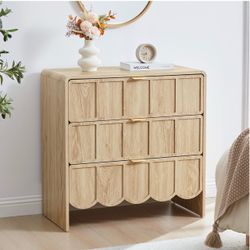 Natural Oak 3-Drawer Dresser