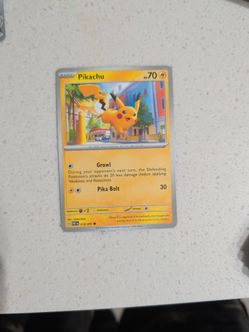 Pikachu Pokémon Card 018/091 PAF