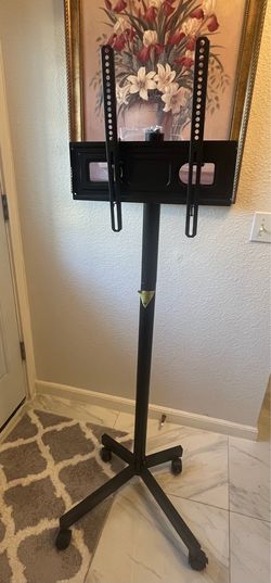 Mobile TV mount with hardware