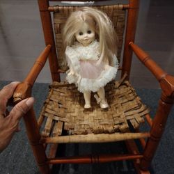 $25 Each Scary Halloween Decoration Halloween Prop Children's Old Doll Old Decrepit Rocking Chair Doll In The Box Radio Flyer Tricycle