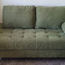 Moving Sale! Bixler Tufted Olive 3-Piece Set — Sofa, Loveseat & Chaise (35% Off Retail!)

