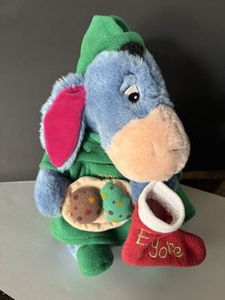 2000 Winnie The Pooh’s Eeyore 13” Tall Christmas Plush 