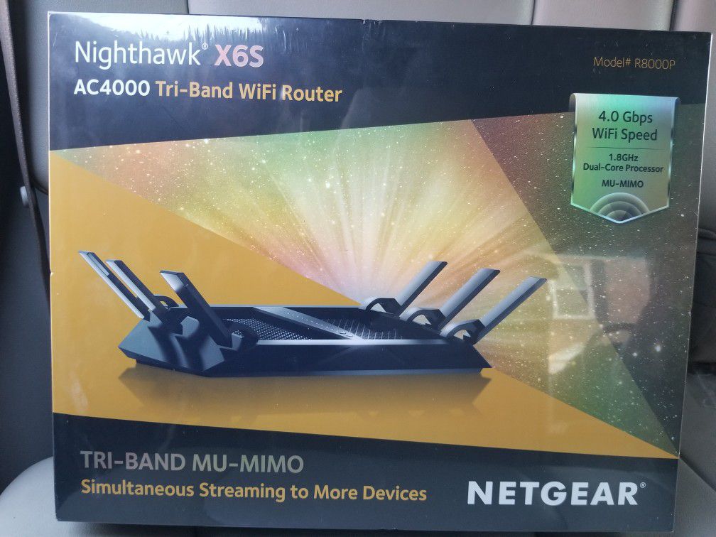 Netgear router Nighthawk x6s New never used