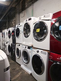 Front load washer and dryer sets working perfectly with warranty from $400 and up
