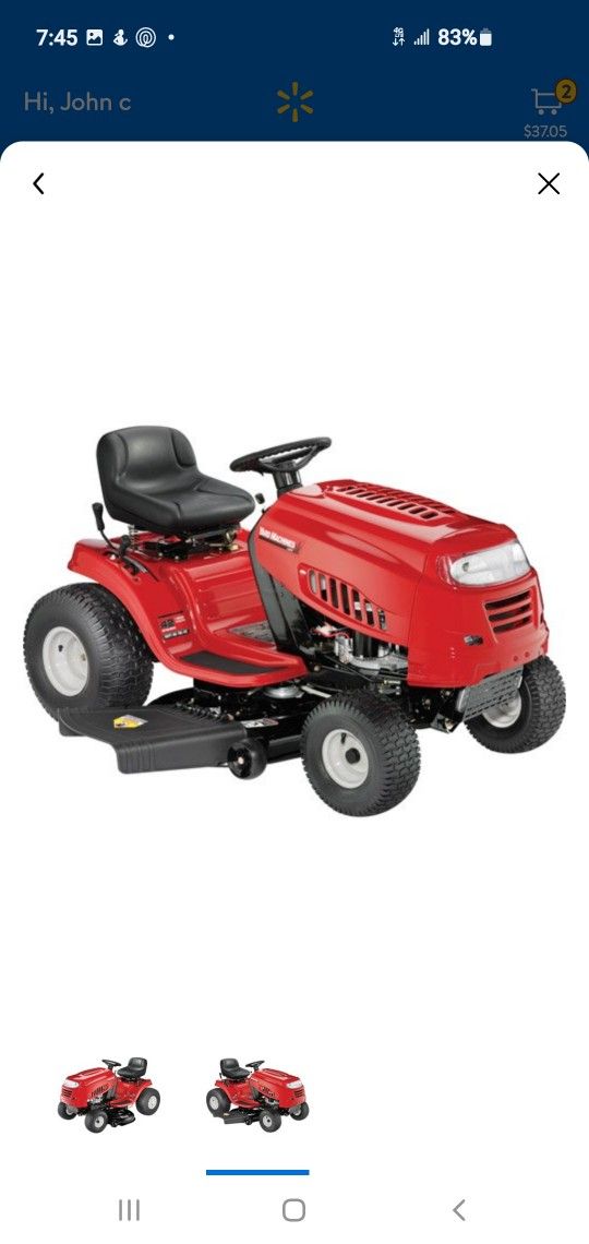 42in Yard Machine Riding Mower For Sale