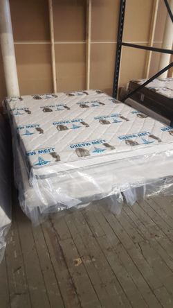 Brand new orthopedic full size mattress and matching box spring set