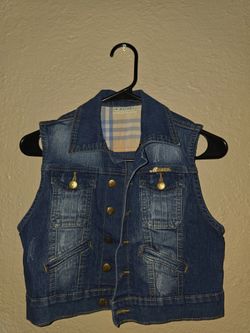 Chaleco de mezclilla para niña
