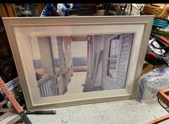 Framed art by Danial Pollens in real good shape