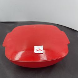 MCM Red Pyrex With Lid 515