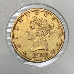 1882 $10 Liberty Gold Eagle Coin
