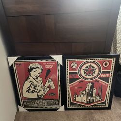 Framed Obey Art
