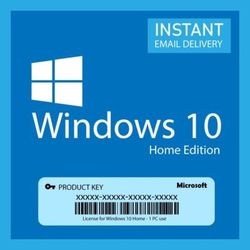 Windows 10 Home Product Key Instant Email Delivery