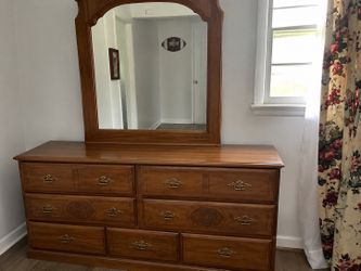 Dresser with mirror