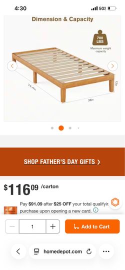 Twin bed frame