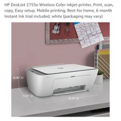 HP DeskJet 2755e Wireless Color inkjet Printer. *Free Delivery*