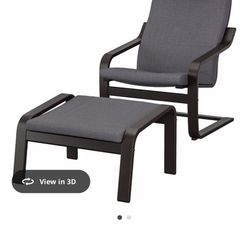 IKEA POÄNG Armchair and ottoman