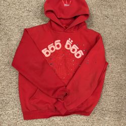 Red Angel Number Spider Hoodie
