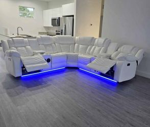 Power Recliner Sectional Sofa 