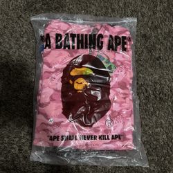 Pink BAPE hoodie 