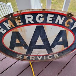 AAA PORCELIAN SIGN