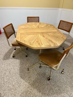 Dining table set, bedside tables, closet dressers