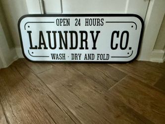 Laundry Co. Decorative Wall Sign