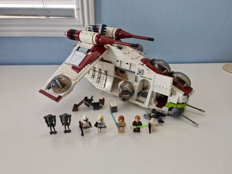 Lego Star Wars Republic Gunship #75021 Complete w/ Minifigs and Poster
