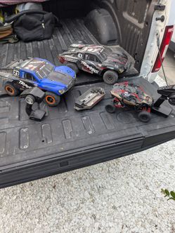 Traxxas rc slash truck lot Vxl 4x4 lipo 3s and extra sxs rx