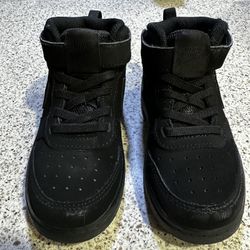 Kids Nike Court Borough Mid 2 – All Black – Size 10C  