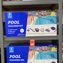 8pc Pool Cleaning Kit 