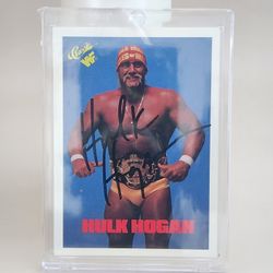 Autographed Hulk Hogan 1990 Classic Rookie Era Card