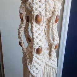 Long Macrame Hanging Plant Holder