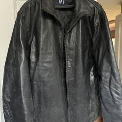 Gap Leather Jacket Mens XXL