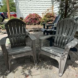 Plastic Adirondack Chairs-Free