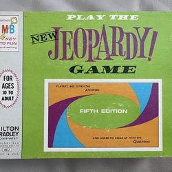 Vintage Milton Bradley New Jeopardy Board Game Fifth Edition - COMPLETE