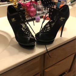 Lace heels