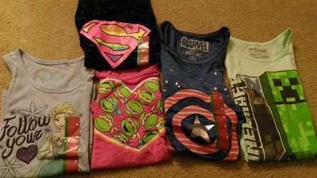 Girls size 7-8 character territory tank tops new