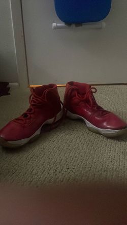 Red High-Top Basketball Sneakers