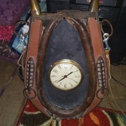 Horse Collar Clock Vintage.24 By15 In.