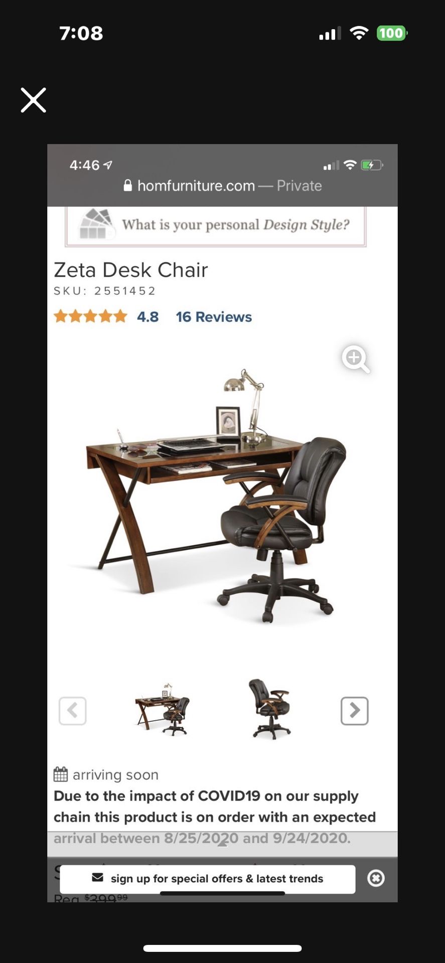 Zeta Desk And Chair - And trundle Daybed