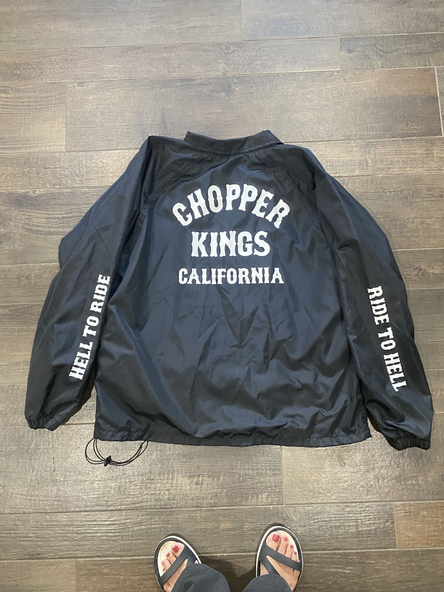 Black Chopper Kings XL Black Windbreaker