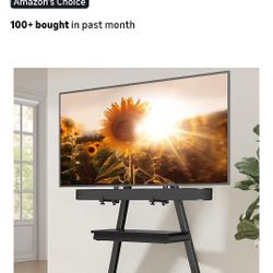 Tv stand On Wheels With Soundbar Stand.  For Large tvs 50inch To 70inch
