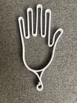 Golf Gloves Stretcher Plastic Support Rack Hanger Holder Dryer Keeper White 2pcs