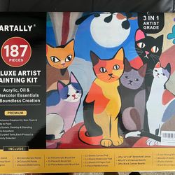 Artally 187 pieces Deluxe Artist Painting Kit