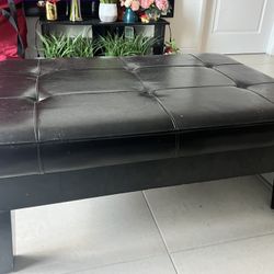 Leather Coffee Table 