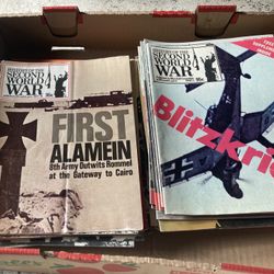 Large vintage collection lot of WW2 WWII magazines over 100 different early 1970s Excellent Condition 