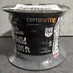 Cerrowire 100 ft. 12 Gauge Red Solid Copper THHN Wire 112-1673CR